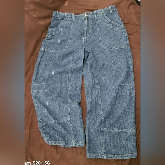 We The Free Quilted Loose Jeans Midnight Voyage - Picture 4 of 8